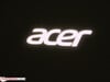 Illuminated Acer logo on the back