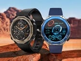O novo smartwatch Rollme Hero M1 está disponível em preto/dourado e prata/azul (Imagem: Rollme)