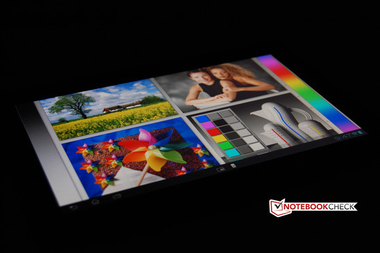 Ângulos de visão: Sony Xperia Tablet S