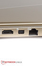 As telas 4K externas podem ser conectadas mediante DisplayPort e HDMI.