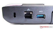 Outro USB 3.0 pode ser encontrado na parte posterior, do lado da porta LAN RJ45
