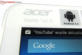 Etiqueta de identificação: Este tablet é chamado de Acer Iconia Tab 8.