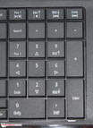 O teclado numérico dedicado.