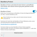 A segurança naturalmente é muito importante para a BlackBerry, mas um leitor de impressões digitais não está instalado.