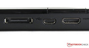 Porta para estação docking, micro-USB, mini-HDMI