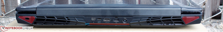 Rear: Mini DisplayPort 1.2, USB 3.1 Type-C Gen. 1, HDMI 1.4, Gigabit Ethernet, AC adapter