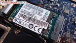 O SSD Samsung de 128 GB em nossa unidade de análise