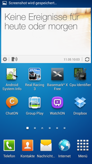 O layout do TouchWiz não é tão diferente do Android padrão, mas oferece muitos recursos novos: