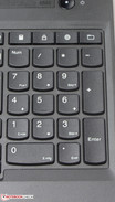 Um teclado numérico está disponível.