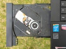 Gravador de DVD com bandeja aberta