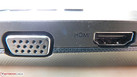 O G700 é bem adequado para apresentações e conexões com projetores graças ao VGA e HDMI.