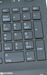 Um teclado numérico também está disponível.