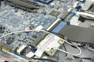 Slot Half-Mini PCIe ocupado por um aplaca WLAN