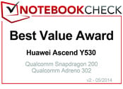 Best Value Award im April 2014: Huawei Ascend Y530