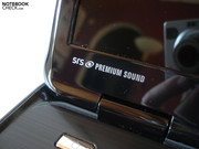 O portátil suporta SRS Premium Sound.