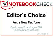 Editor's Choice in December 2013: Asus New PadFone