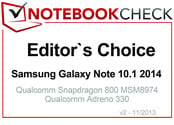 Editor's Choice em novembro 2013: Samsung Galaxy Note 10.1