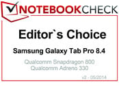 Editor's Choice em abril 2014: Samsung Galaxy Tab Pro 8.4