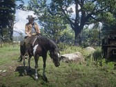Imagem mostrando Arthur Morgan em seu cavalo em Red Dead Redemption 2. (Fonte da imagem: Rockstar Games)