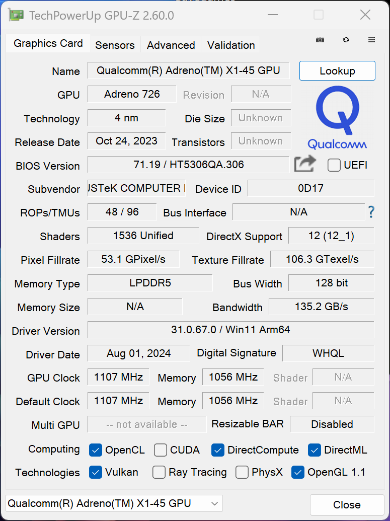 Análise do Qualcomm Snapdragon X Plus 8-core - O X1P-42-100 é