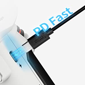 ...uma bateria de 1.105mAh com carga USB-PD...