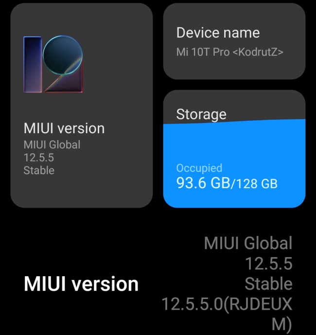 MIUI Global 12.5.5 Atualização estável atinge o Xiaomi Mi 10T Pro -   News