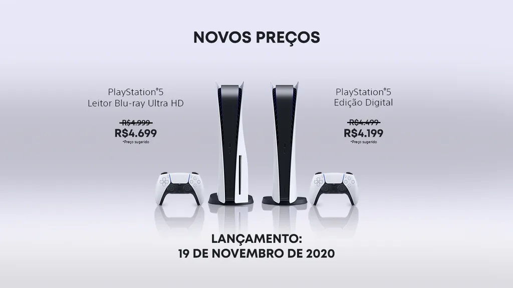 Notícias PlayStation 5: Redução dos preços dos consoles no Brasil; boatos  de lançamento precoce na Europa; PS5 vem com um cabo HDMI 2.1 -   News