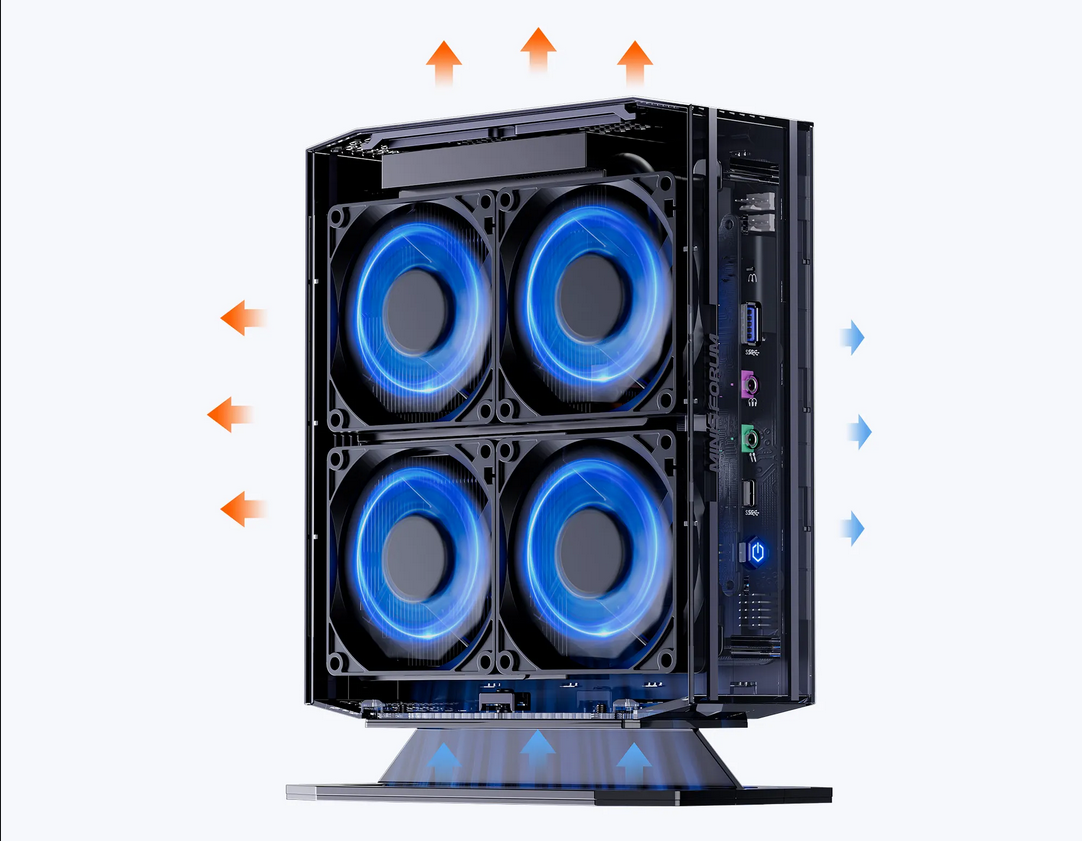Minisforum Mini PC Neptune HN2673 com CPU Intel i7-12650H e dGPU