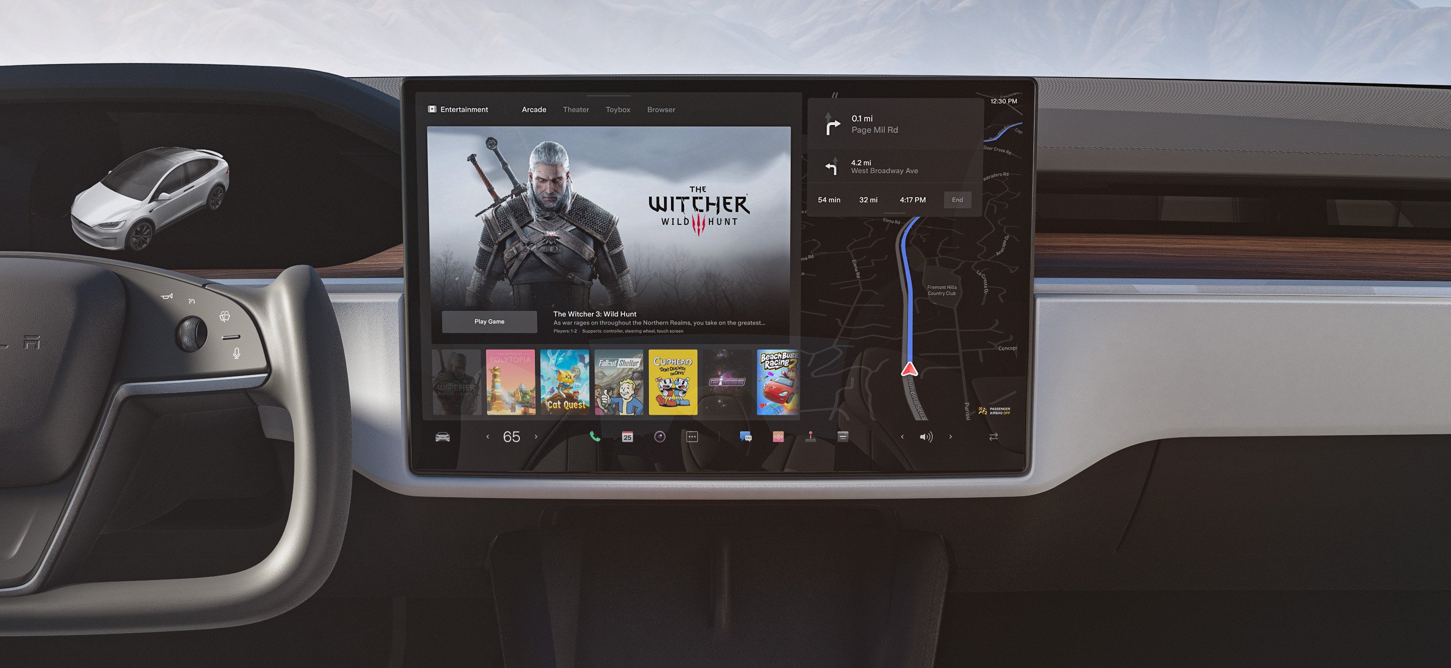 Tesla atualiza a tela de infoentretenimento no Modelo S e no Modelo X