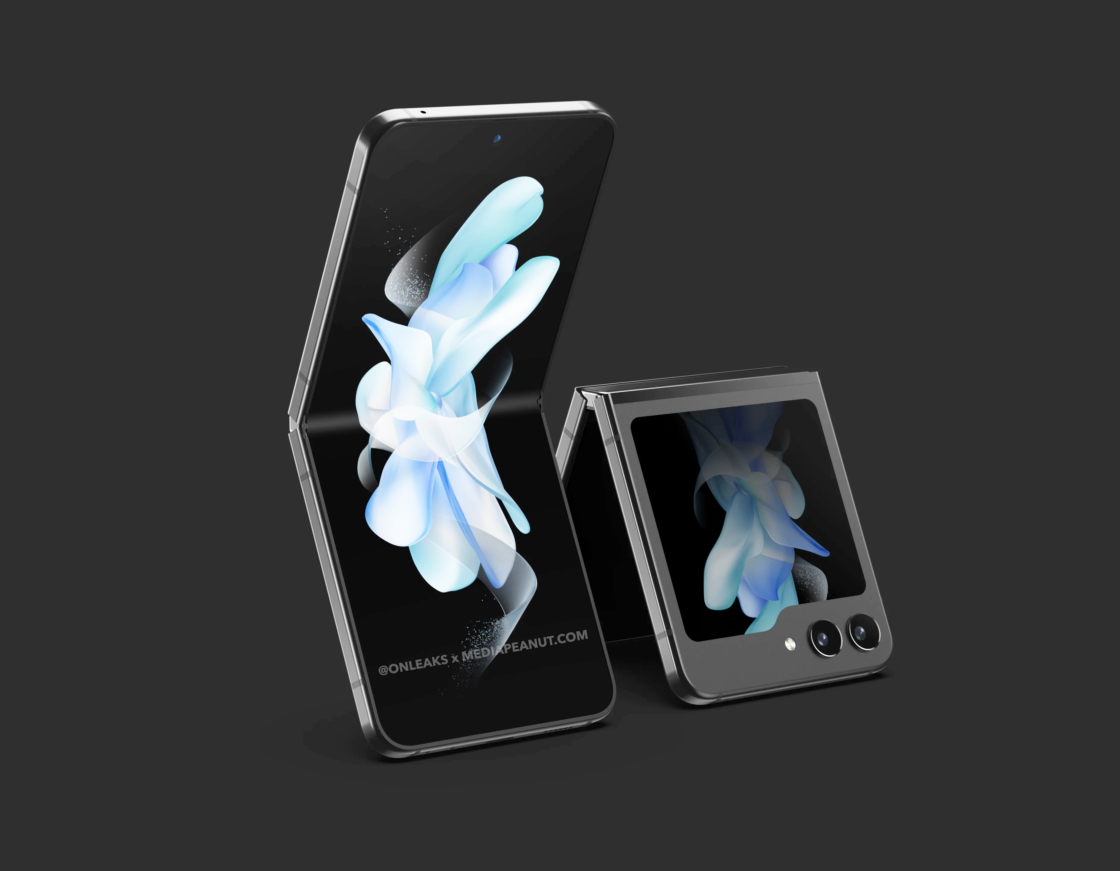 As renderizações do Samsung Galaxy Z Flip5 mostram mudanças no design ...