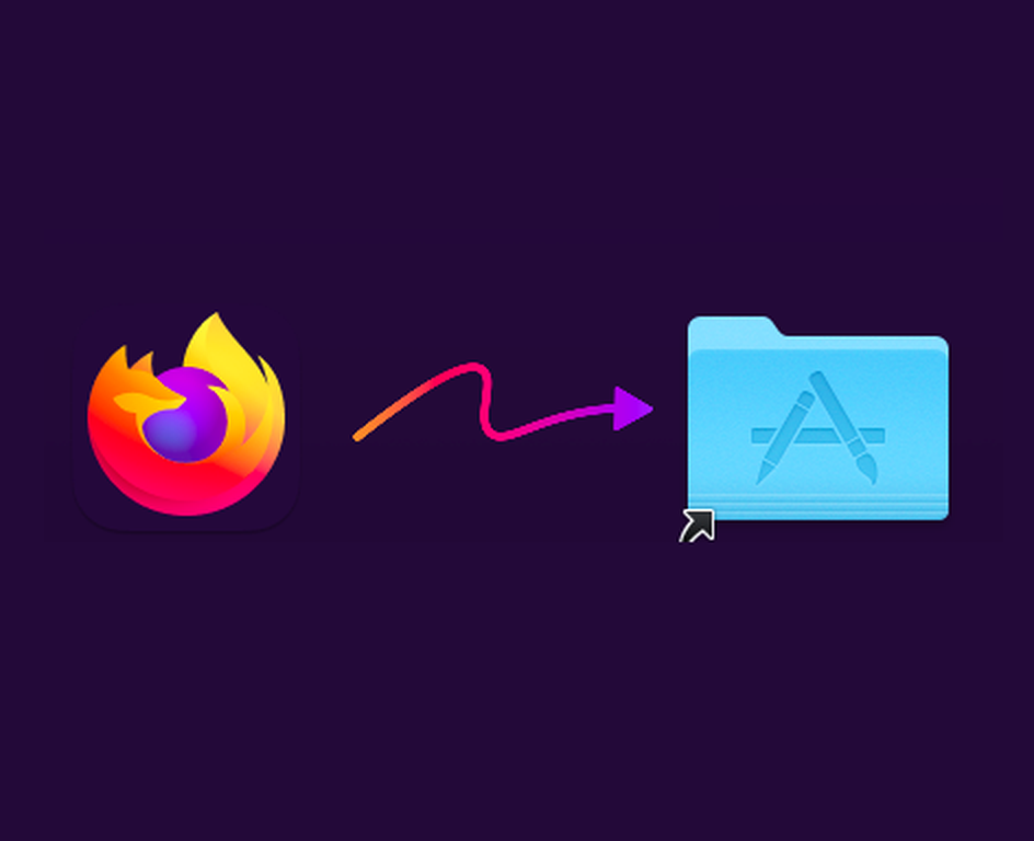 A Mozilla retirou o Firefox 115 ESR da lista de navegadores suportados, o que tornará a navegação na Web mais difícil para os proprietários de sistemas mais antigos. Foto - Instalador do Firefox para macOS (Fonte da imagem: Captura de tela - Notebookcheck)