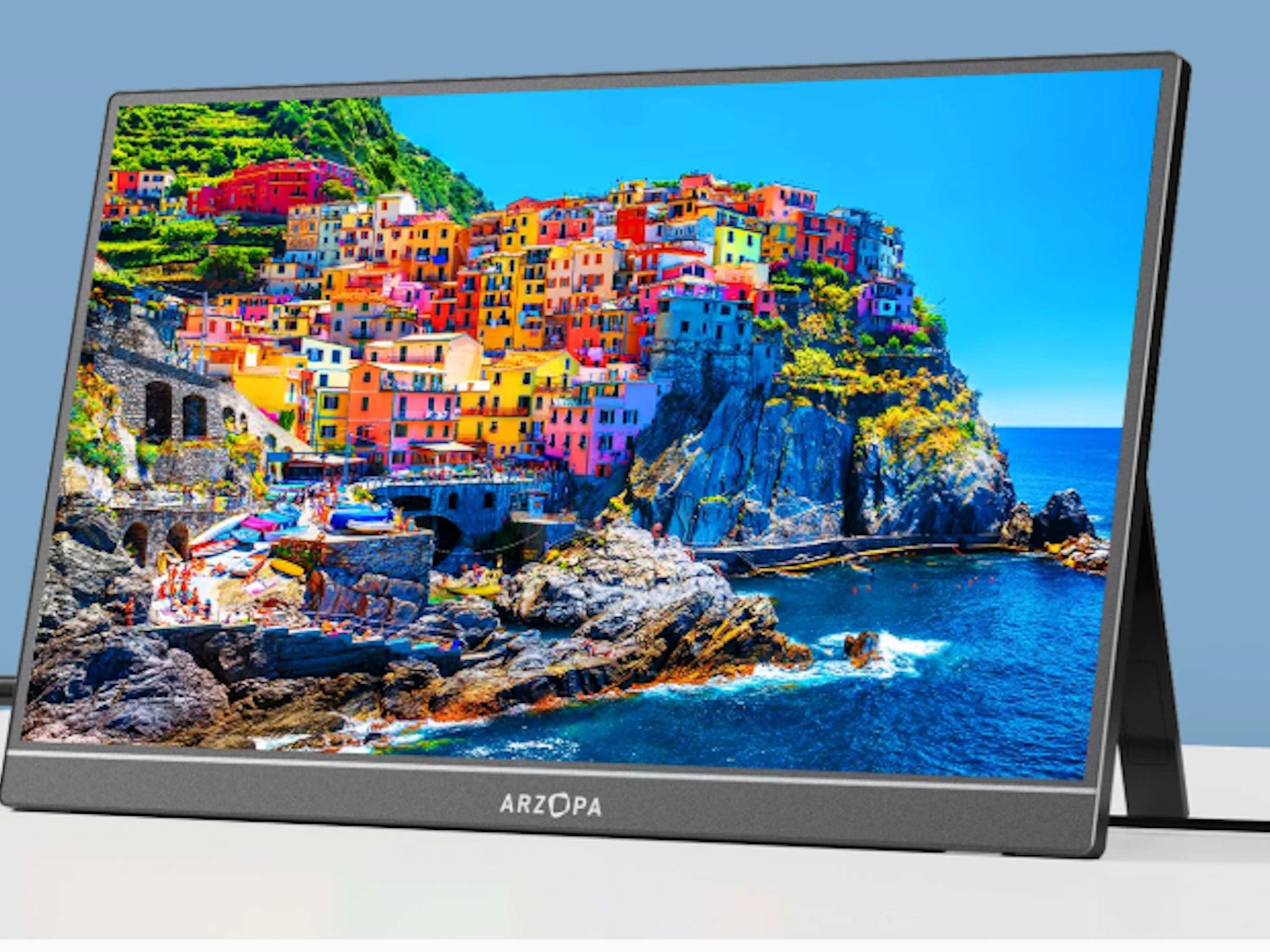 Monitor Polegadas Monitor portátil de 17 polegadas por US$ 112 precisa apenas de um único ...