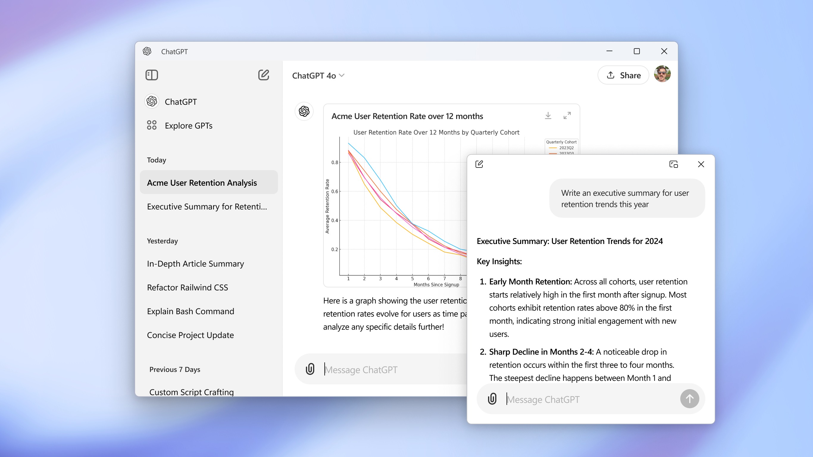 O aplicativo ChatGPT para Windows. (Fonte da imagem: Microsoft Store)