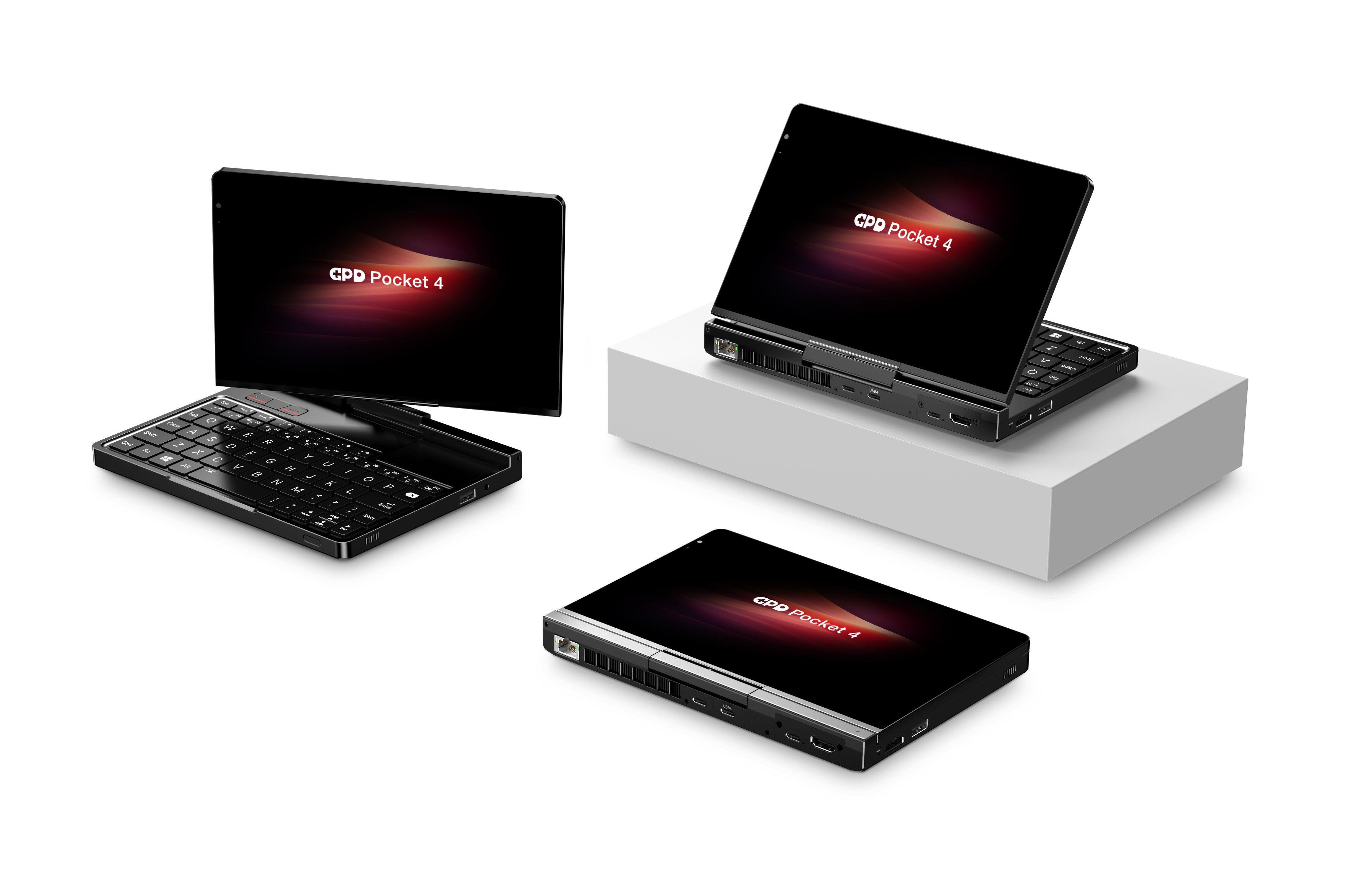 GPD Pocket 4 Ryzen AI 9 HX 370（32GB/2TB） GPD Pocket 4 [AI 370-32 GB + 2TB] Notebook portátil modular de 8,8