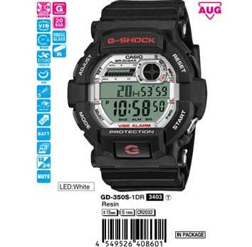 O relógio Casio G-Shock GD-350S-1D
