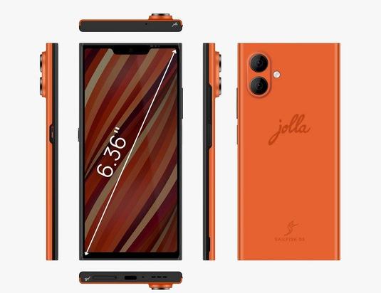 O Jolla Phone terá um botão de privacidade no lado esquerdo. (Fonte da imagem: Jolla)