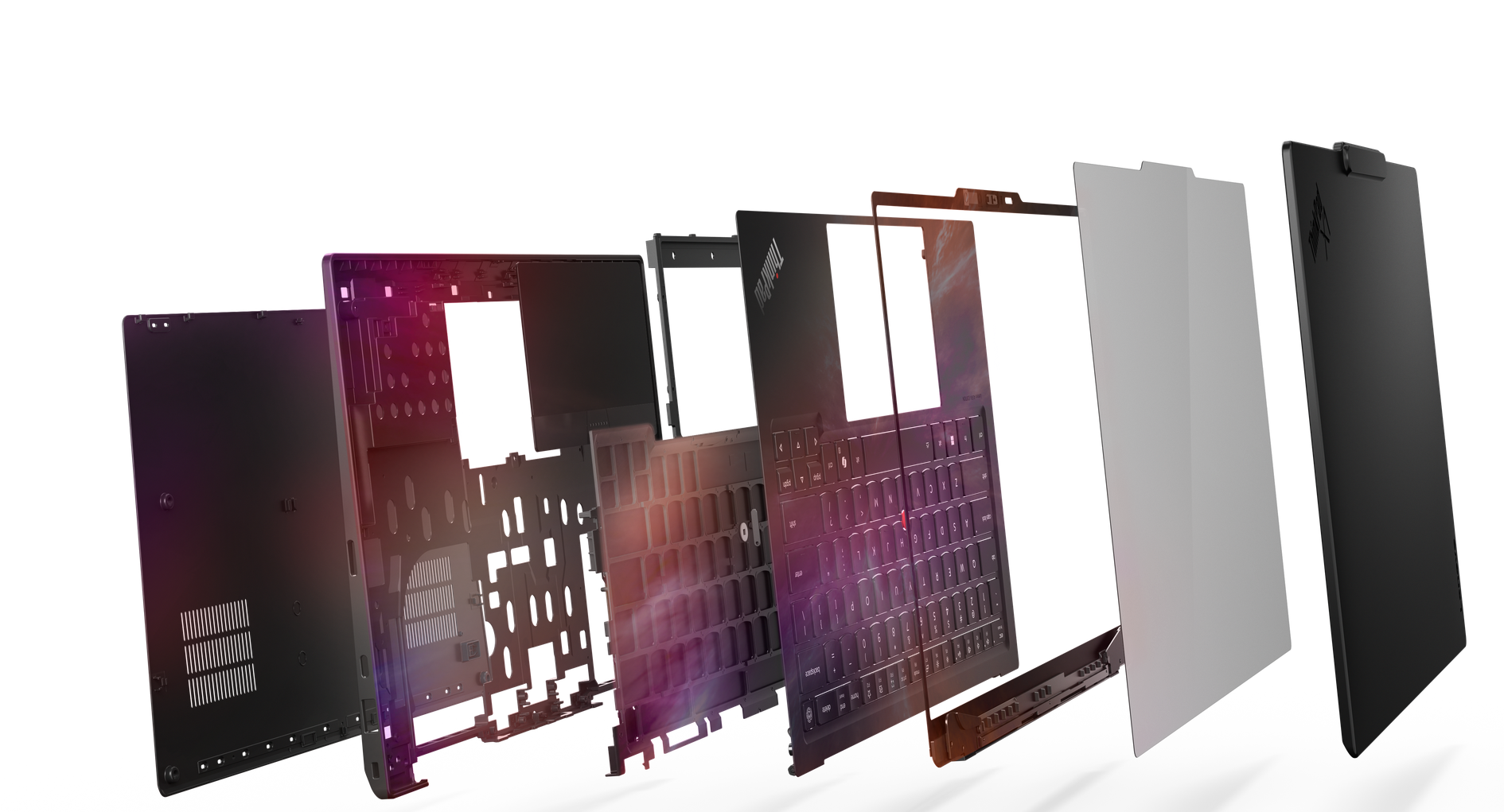 Lenovo ThinkPad X1 Carbon Gen 14 Aura Edition: Design Space Frame (fonte da imagem: Lenovo)