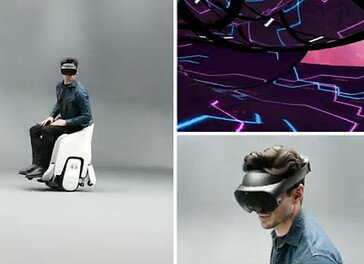 A Honda XR Mobility Experience combina a cadeira de rodas UNI-ONE com óculos de realidade virtual. (Fonte: Honda)