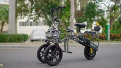 O Afreda S6 Pro é um e-bike de 3 rodas invertido, com a estrutura dando estabilidade ao pedelec. (Fonte da imagem: Afreda)