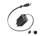 O Anker Nano Charger (35W) tem um cabo USB-C retrátil, mas não tem plugues dobráveis. (Fonte da imagem: Anker)