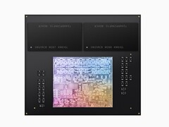 Apple introduziu o SoC Apple M3 aqui retratado em 2023. (Imagem: Apple)