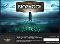 BioShock: A Coleção gratuita através da Loja Epic Games (Fonte: Própria)