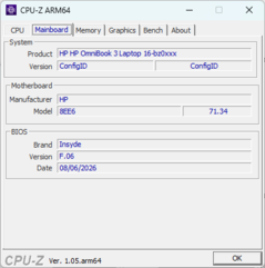 Placa-mãe do CPU-Z