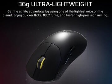 Alegações de peso do mouse para jogos Corsair Sabre V2 Pro Ultralight. (Fonte da imagem: Corsair)