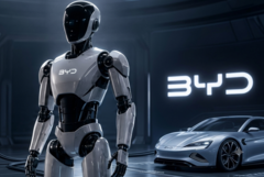 Oficial: O robô BYD Xiao Di AI concorre com robôs de IA como o Tesla Optimus, o Xpeng Iron e o Chery Aimoga (imagem de arquivo).