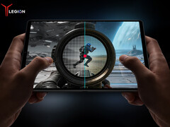 O verde-limão será a terceira opção de cor para o tablet. Foto: uma imagem promocional mostrando um jogo em execução no tablet.