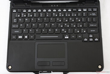 O teclado tem luz de fundo RGB de zona única. Todas as teclas e símbolos são acesos quando a luz de fundo está ativa