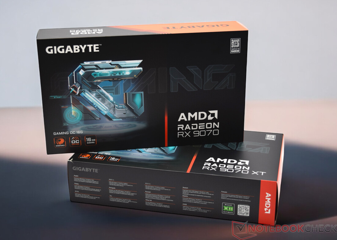 Gigabyte Radeon RX 9070 XT Gaming OC e Gigabyte Radeon RX 9070 Gaming OC