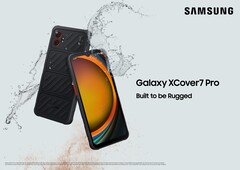 O Samsung Galaxy XCover7 Pro apresenta resistência IP68 contra água e poeira (Fonte da imagem: Samsung)