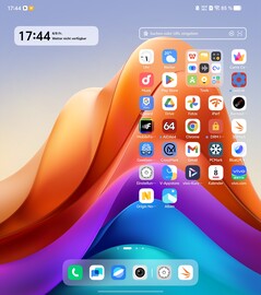 Vivo X Fold5: tela inicial do Origin OS